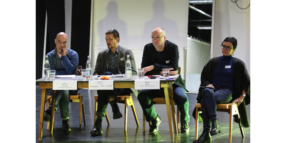 Symposium TANZ SÜD: Micha Purucker, Sven Till, Walter Heun, Petra-Mostbacher-Dix