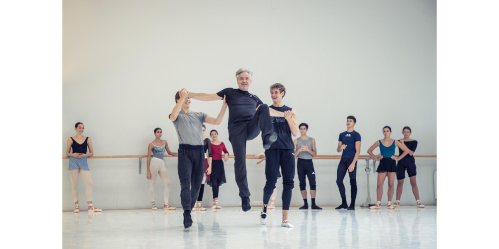 Probenbild zu &quot;Unsterbliche Geliebte&quot; mit Jörg Mannes