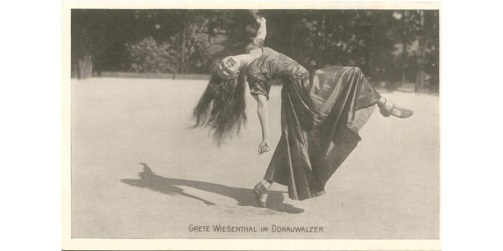 Grete Wiesenthal im Donauwalzer | Foto: Rudolf Jobst | 1908, Fotopostkarte