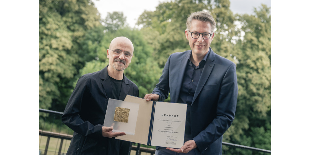 Staatsminister Blume mit Goyo Montero