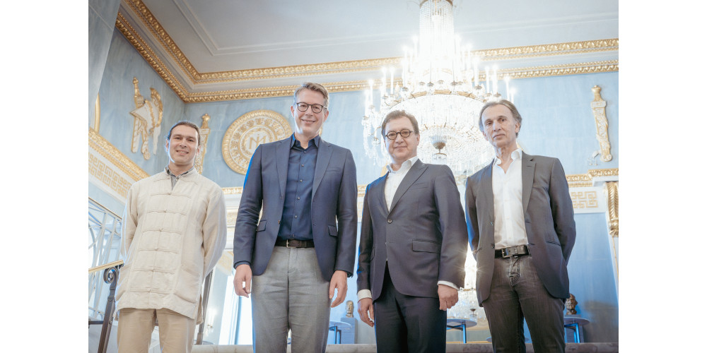 Pressekonferenz mit Vladimir Jurowski, Markus Blume, Serge Dorny und Laurent Hilaire (v.l.n.r.)